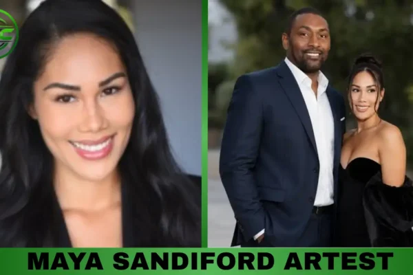 Maya Sandiford Artest, model and wife of Metta Sandiford-Artest